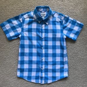 Boys Buffalo Plaid Button Down Short Sleeve Shirt